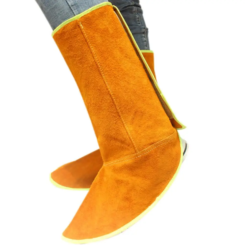Protector de zapato de gamuza, cubierta de protección de pies de trabajo, resistente al calor, a la abrasión