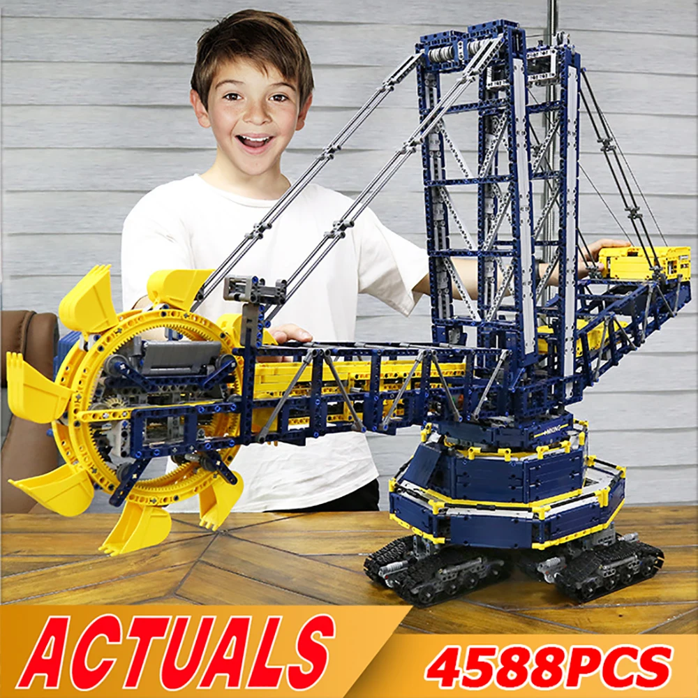 Moukd King 17006 High-Tech APP RC Motorized Bucket Wheel Excavator Model Building Blocks Bricks Diy Toys Kids Christmas Gifts