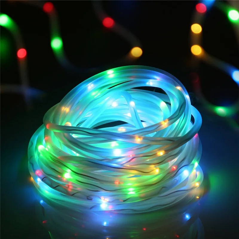 

32M Solar Strip Lights Remote Control Tube Rope Garland Fairy Lighting String Outdoor Indoor Garden Wedding Christmas Decor Lamp