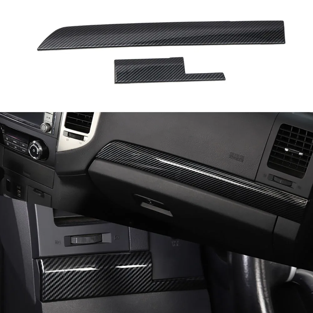 Carbon Fiber Color Central control decorative panel in the passenger compartment Fit For 2007-2020 Mitsubishi Pajero V93/V97