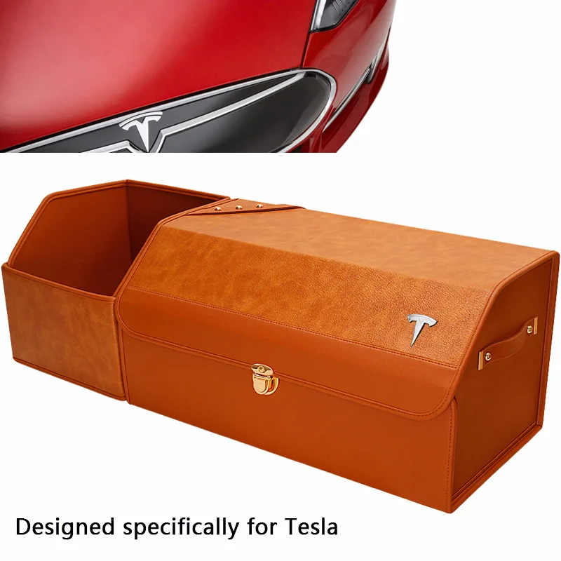 Tesla Special Car Trunk Storage Box Portable Storage Box Exclusive Custom Car Accessories For Benz BMW Audi Land Rover Porsche