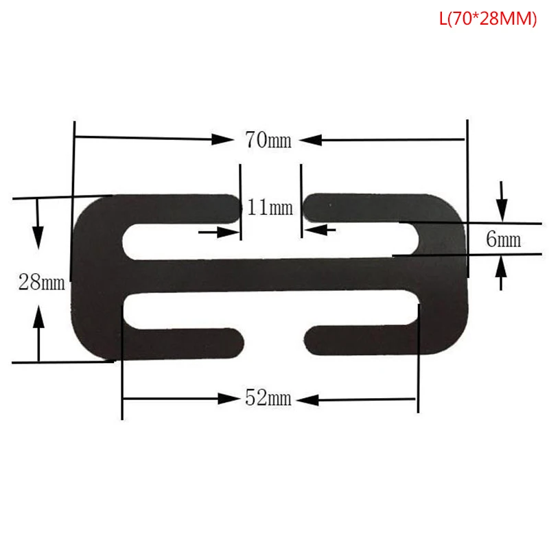 1pc 38/52MM New Car Metal Safety Seat Belt Adjuster Automotive Locking Clip Belt Clamp For Adult Kids