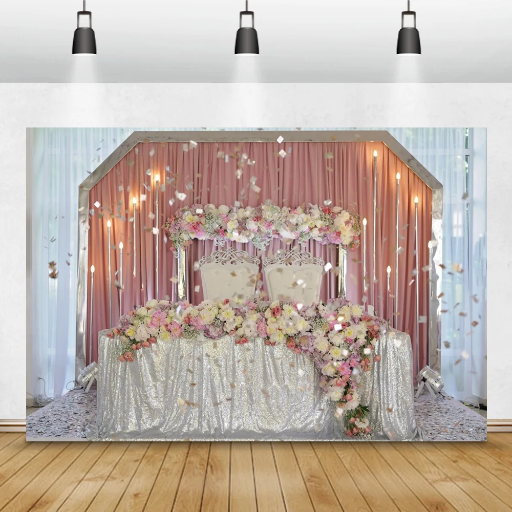 Laeacco Newborn Floral Photography Background Wedding Birthday Baby Shower Portrait Photocall Poster Photo Backdrop Photo Studio image 3