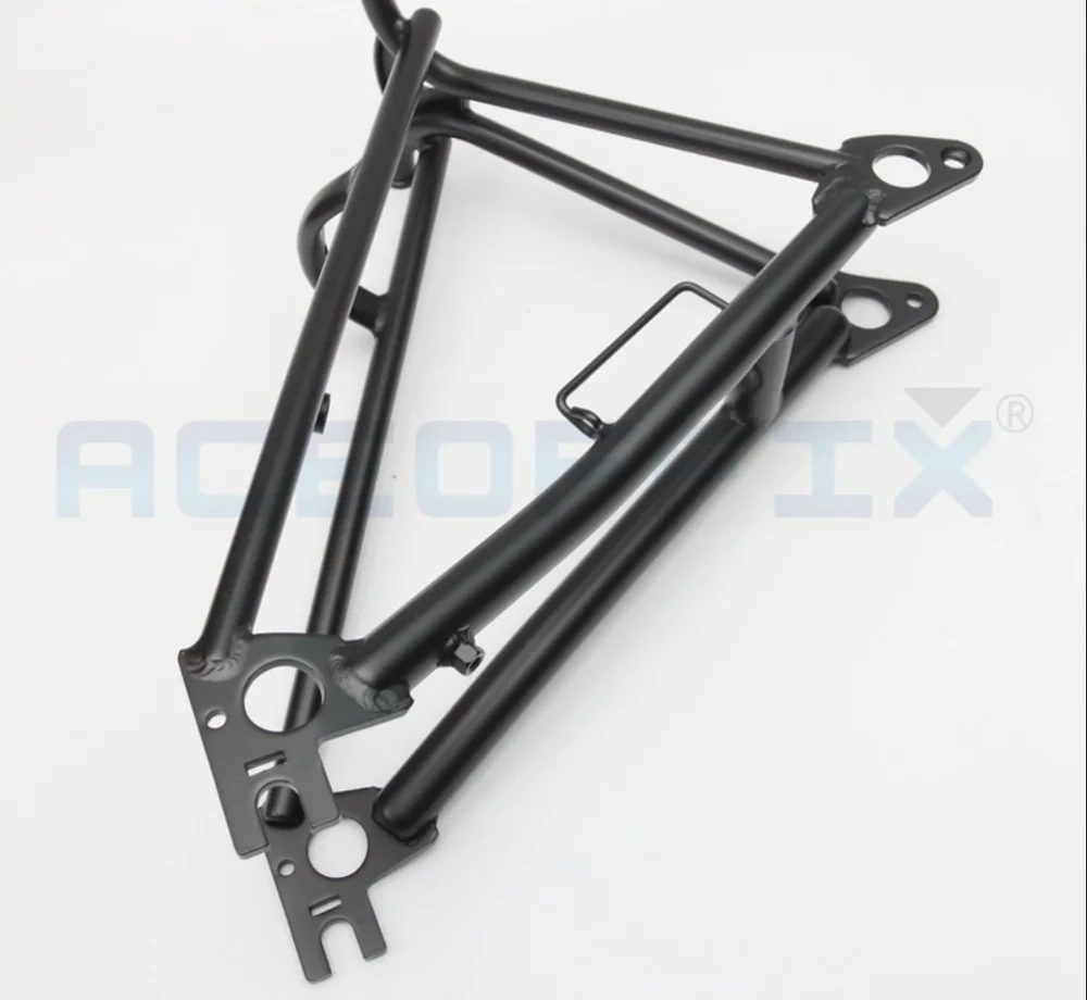 ACEOFFIX Black Rear Triangle for Folding Bike Frame Chrome Molybdenum Steel Rear Rack Accessories