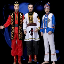 chinese national costumes for men Sinkiang clothing national dance costumes for men Uyghur nationality festival dance