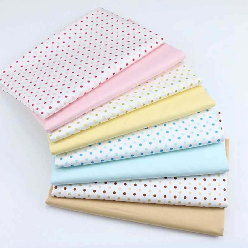 4mm Polka Dot 100% Cotton Twill Fabric for Baby Clothes Bedding DIY Handmade Materials By Half Meter