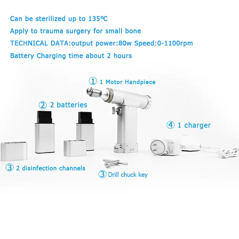 

Orthopedic Products Micro Canulate Drill Electronic Punch Orthopedic Drill Veterinary for Small Animal