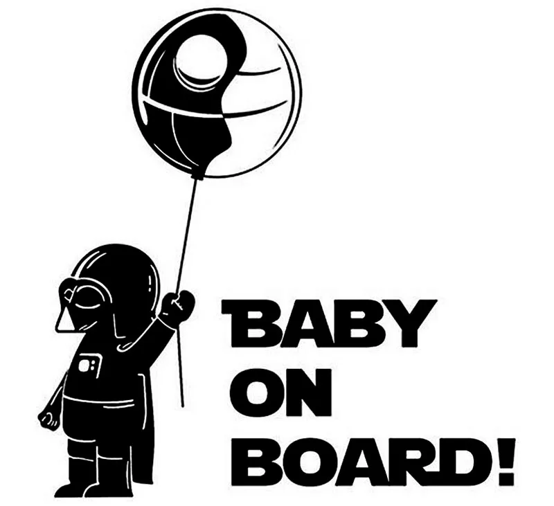 Astronaut Baby on Board Creative Car Sticker Pattern Automobiles Bumper Exterior Accessories Vinyl Decals