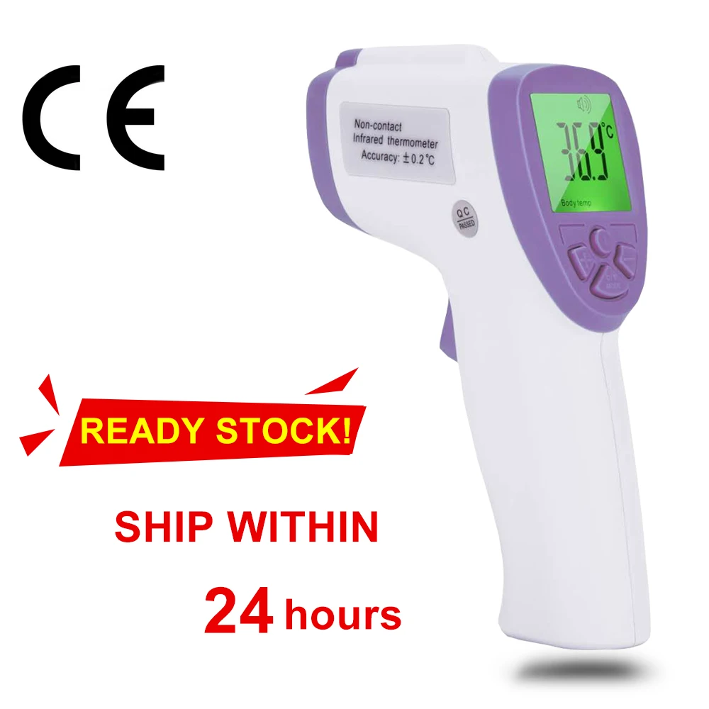 

Lcd electronic medical baby forehead thermometer infrared non contact digital body temperature for kids infant adult fever