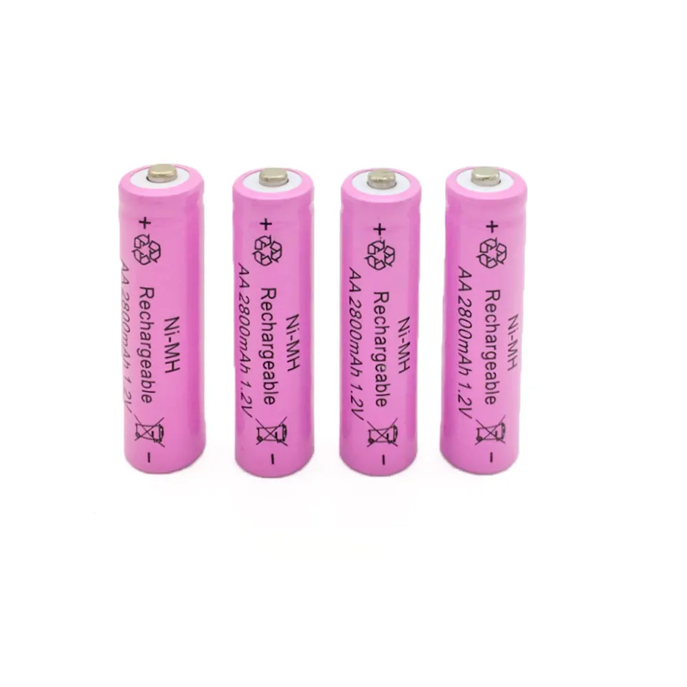 4pc a lot Ni-MH 2800mAh AA Batteries 1.2V AA Rechargeable Battery NI-MH battery for camera,toys