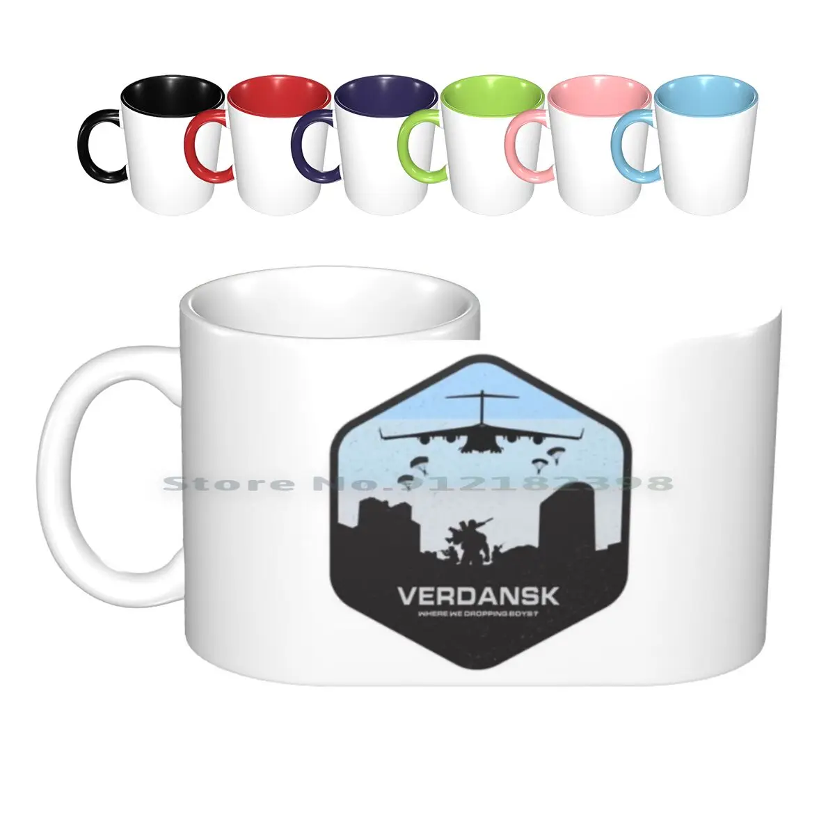 Verdansk Warzone Battle Royale Ceramic Mugs Coffee Cups Milk Tea Mug Modern Warfare Modern Warfare Warzone Warzone Black Ops