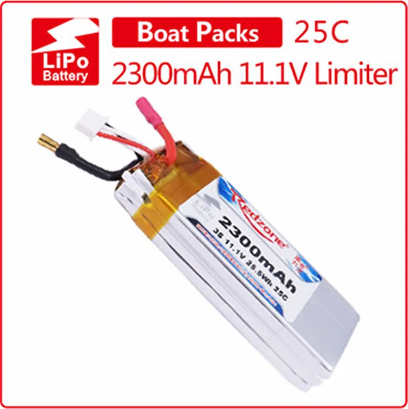 Redzone lipo 25C 2300mAh 11.1V Energy Limiter marine model airplane competition battery