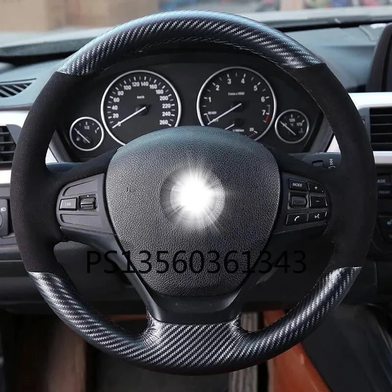 

Suitable for MG3 MG5 MG6 ZS HS 3SW GT suede hand stitched steering wheel cover