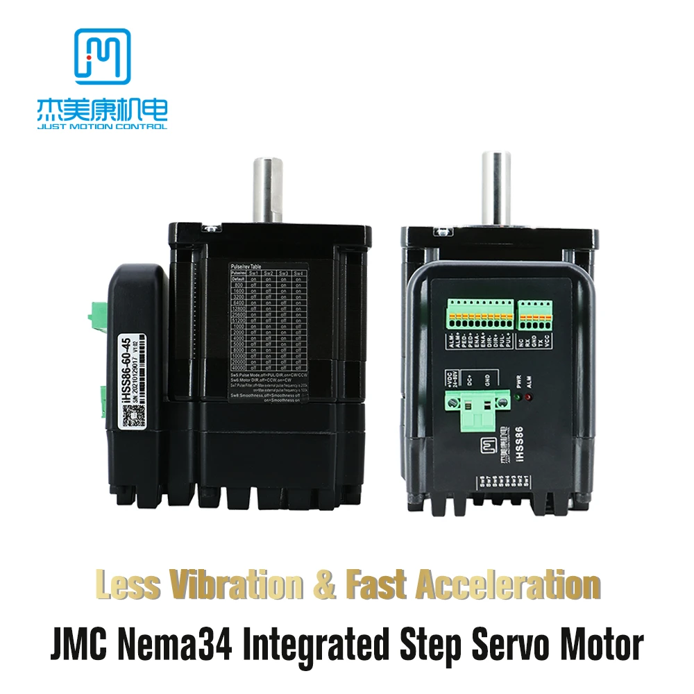 

JMC Nema34 86 4.2Nm 6.0A 60V DC Integrated Stepper Servo Motor Kit with Engine Controller Driver for CNC Milling Machine Router