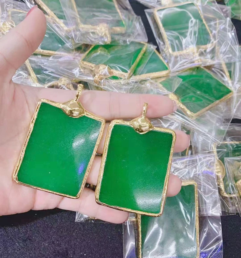 

Jewelry Pendant,DIY Making Pendant,Green Jade Woman Necklace,New Fashion China Style Pendant 5pcs