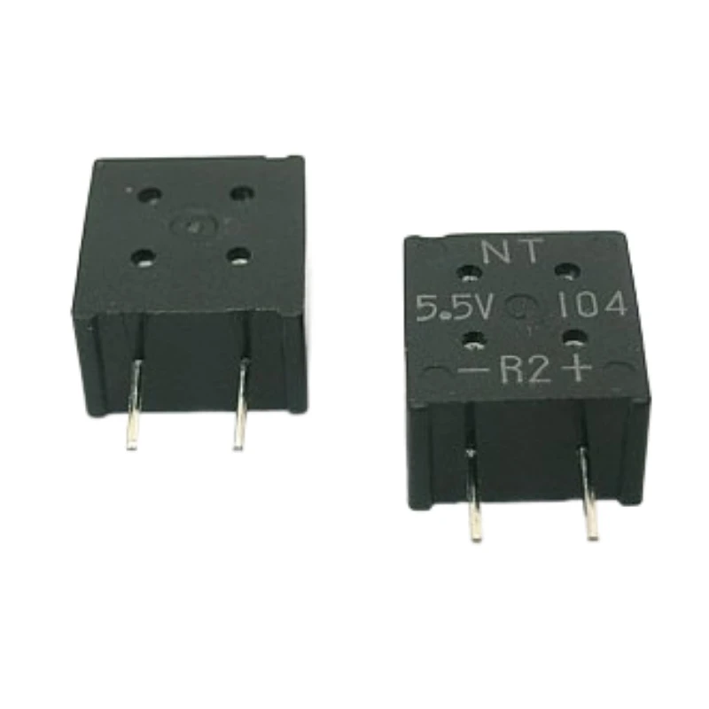 2pcs Super Farad Capacitor 5.5V 0.1F 0.22F 0.33F 5.5V 0.047F Square Capacitor 2 feet Farad Capacitor