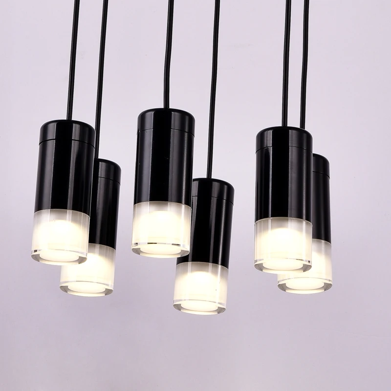 Đèn LED Hiện Đại Tuyến Tính Mặt Dây Chuyền Đèn DIY Dài Dây Treo Tường Treo Treo Chiếu Sáng Phòng Ngủ Phòng Khách Nhà Bếp Trang Trí Đèn Chùm