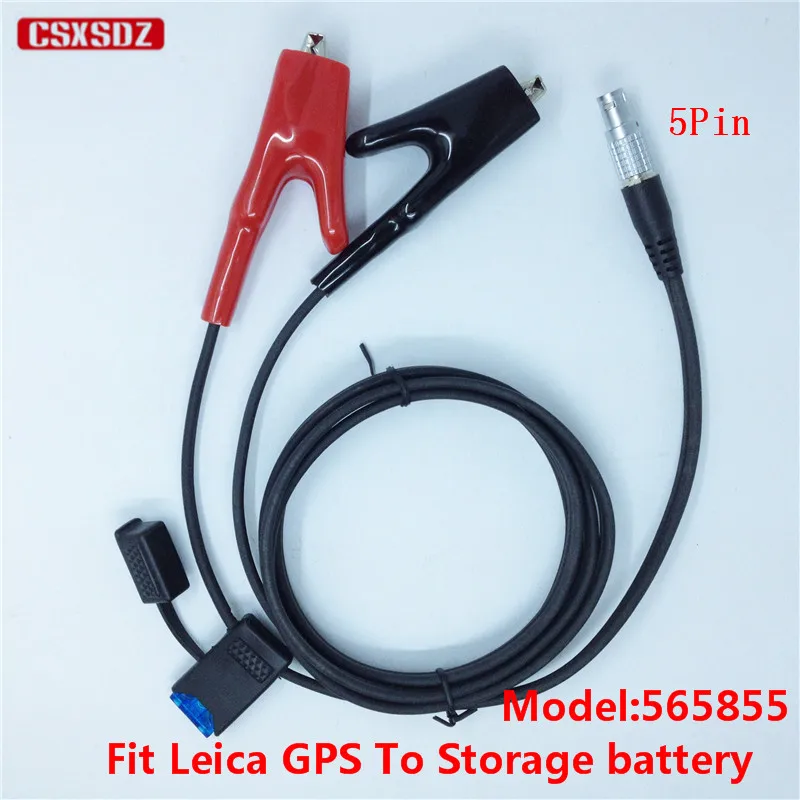 565855 Power Cable For Leica SR-530 1200 GPS 565855 Surveying Cable 5pin 1B Cable With Fuse