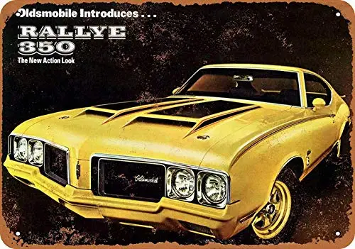 8 x 12 Metal Sign - 1970 Oldsmobile Rallye 350 - Retro Wall Decor Home Decor