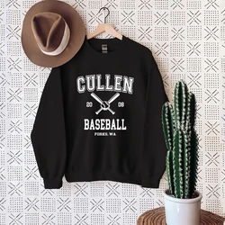 Twilight sweatshirt Forks Hoodie Cullen Baseball Crewneck Sweatshirts Twilight Inspired Fan Gift Women Graphic Hoodie Casual Top