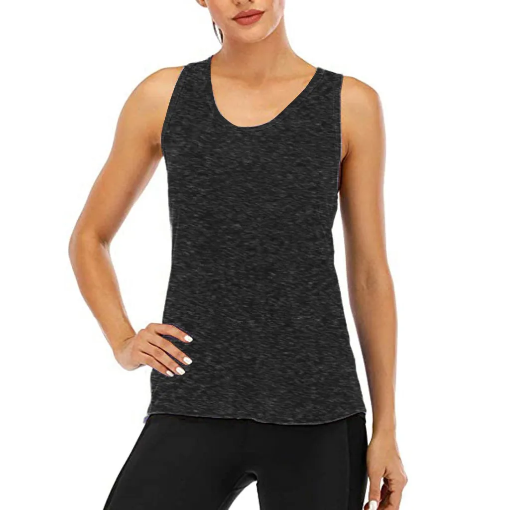 Women Gym Shirt Quick Dry Sports Shirts Cross Back Gym Top Women's Fitness Shirt Sleeveless Sports Top Yoga Vest Yoga Shirt