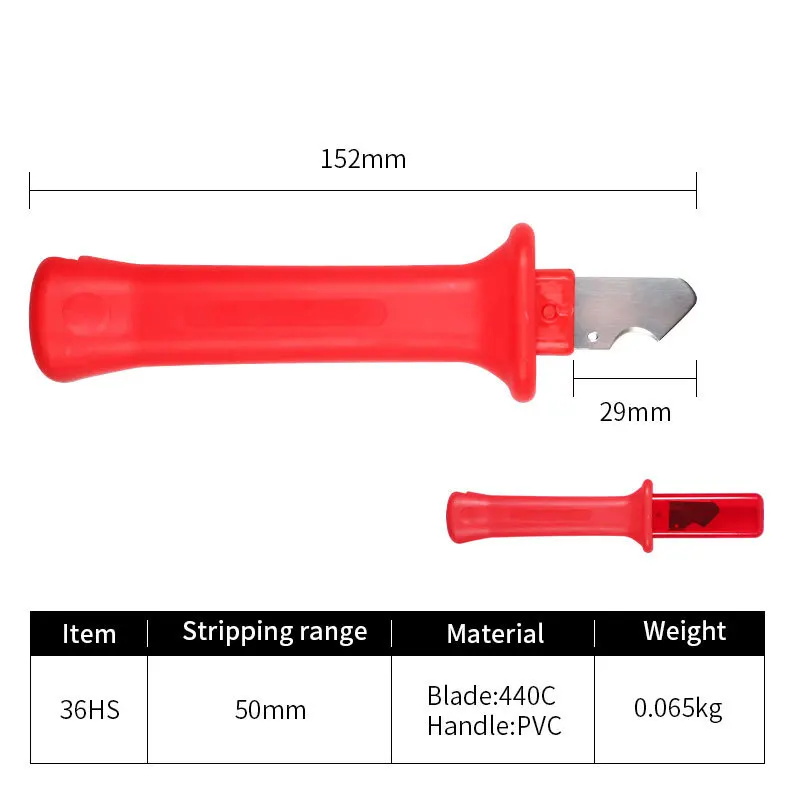 Portable Mini Stripping Knife Wire Stripper Tool German insulated electrician knife 31HS 32HS 33HS 34HS 35HS