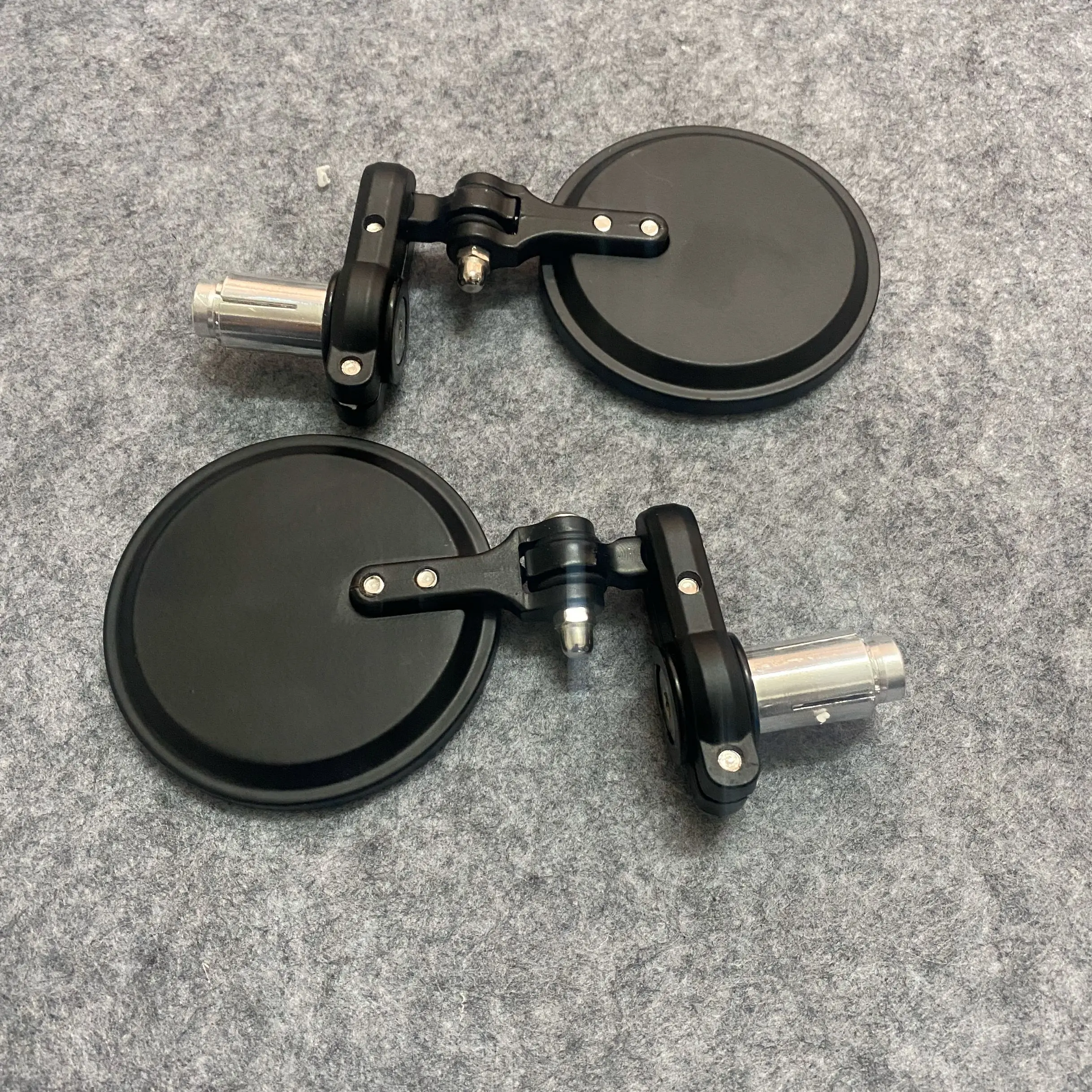 22mm Universal Motorcycle Mirror Aluminum Black Handle Bar End Rearview Side Mirrors Motor Accessories Folding Rearview Mirror