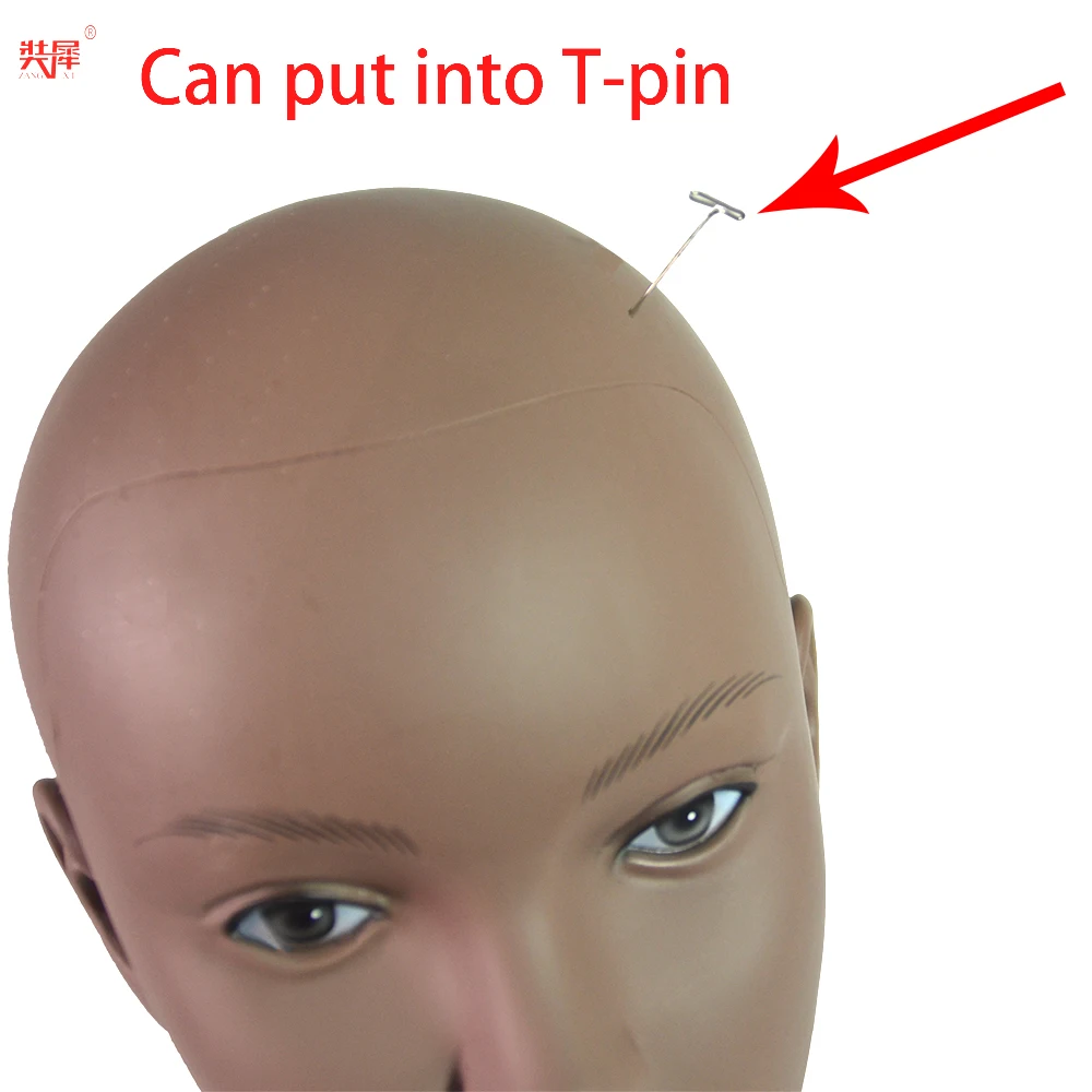 Hot Sale African Mannequin Head Without Hair For Making Wig Hat Display Cosmetology Manikin Head Female Dolls Bald Training Head