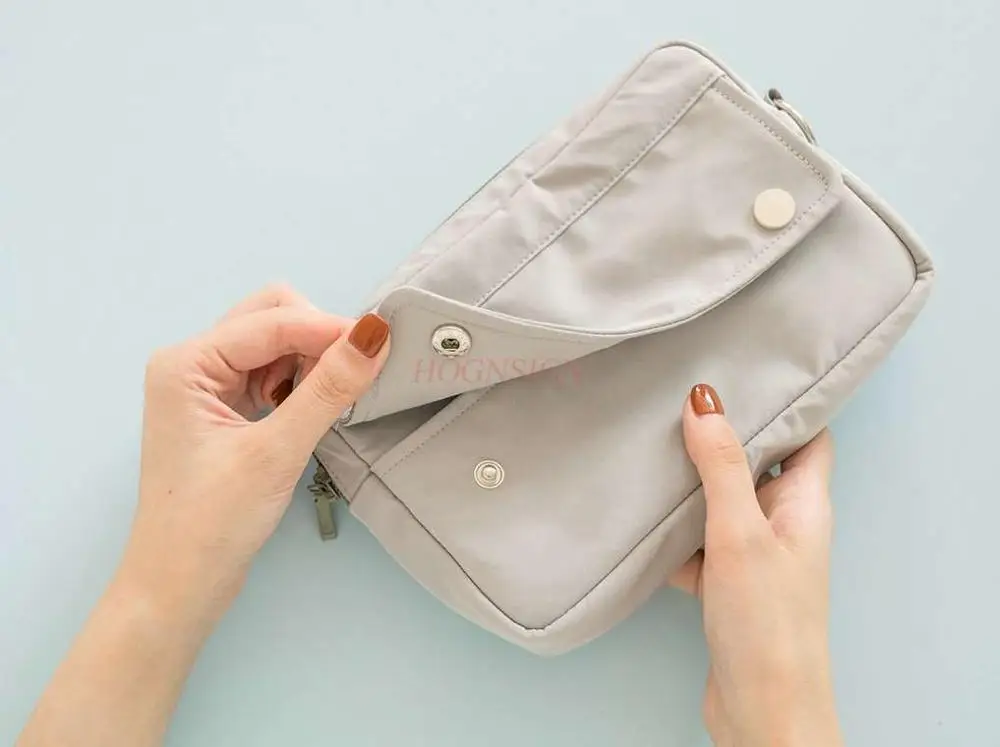 Double Concealed Large-capacity Storage Bag Simple High School Student Exam Stationery Box Stationery Bag Pencil Bag