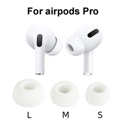 Newest Soft Silicone Earbuds Earphone Tips Earplug Cover for Apple Airpods Pro 3 Pcs L M S Size Headphone Eartips for Airpods 3