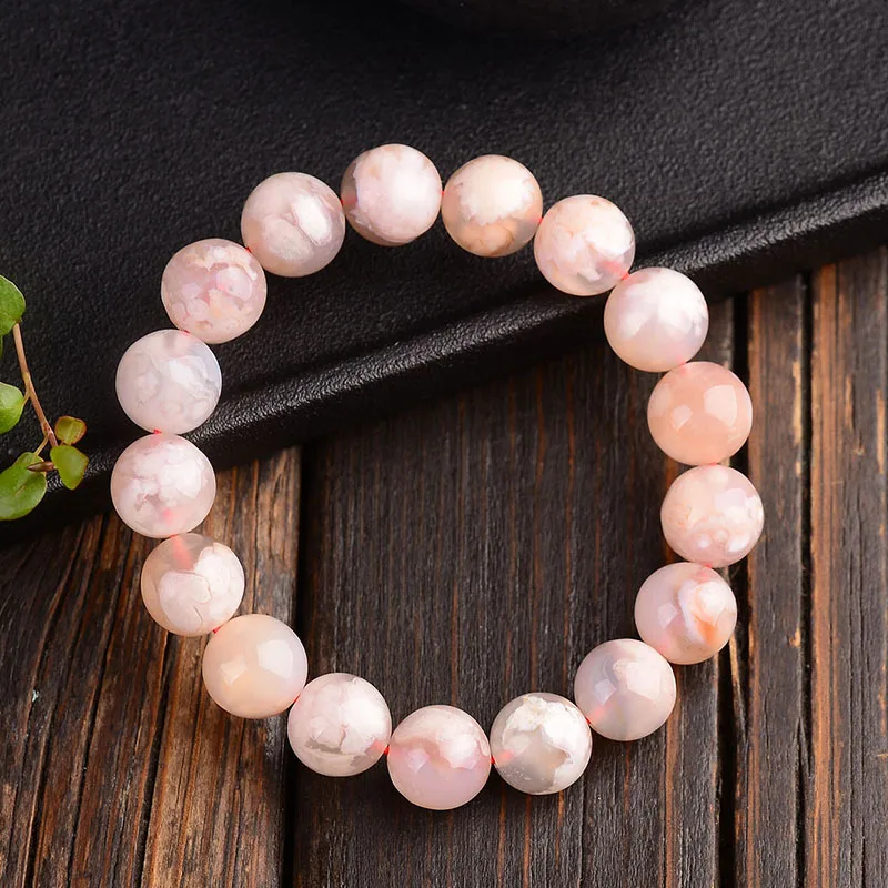 Natural Orange Cherry Agate Clear Round Beads Bracelet 8mm 9mm 10mm 11mm 12mm 13mm 15mm Brazi Agate Women Men AAAAA