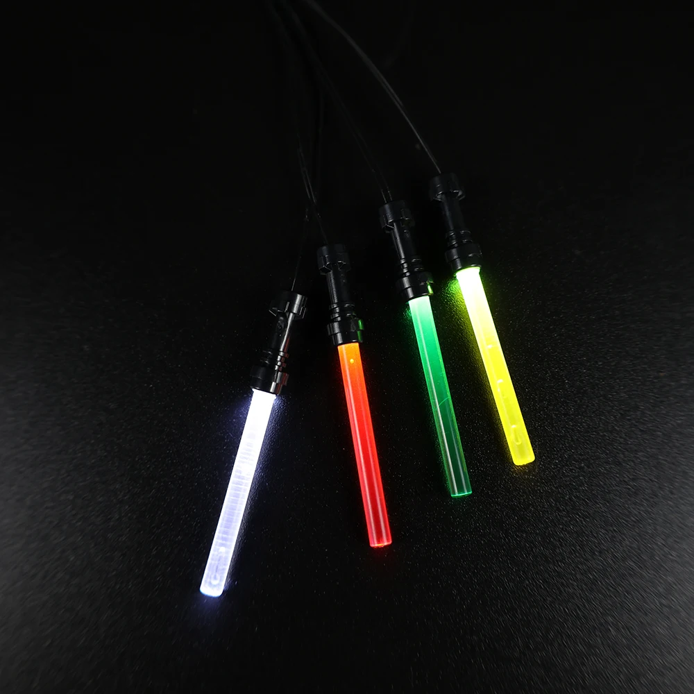 Customized LED Light Up Kit Lightsaber Powered By USB For Trooper Figure Blocks Bricks Toy Gift