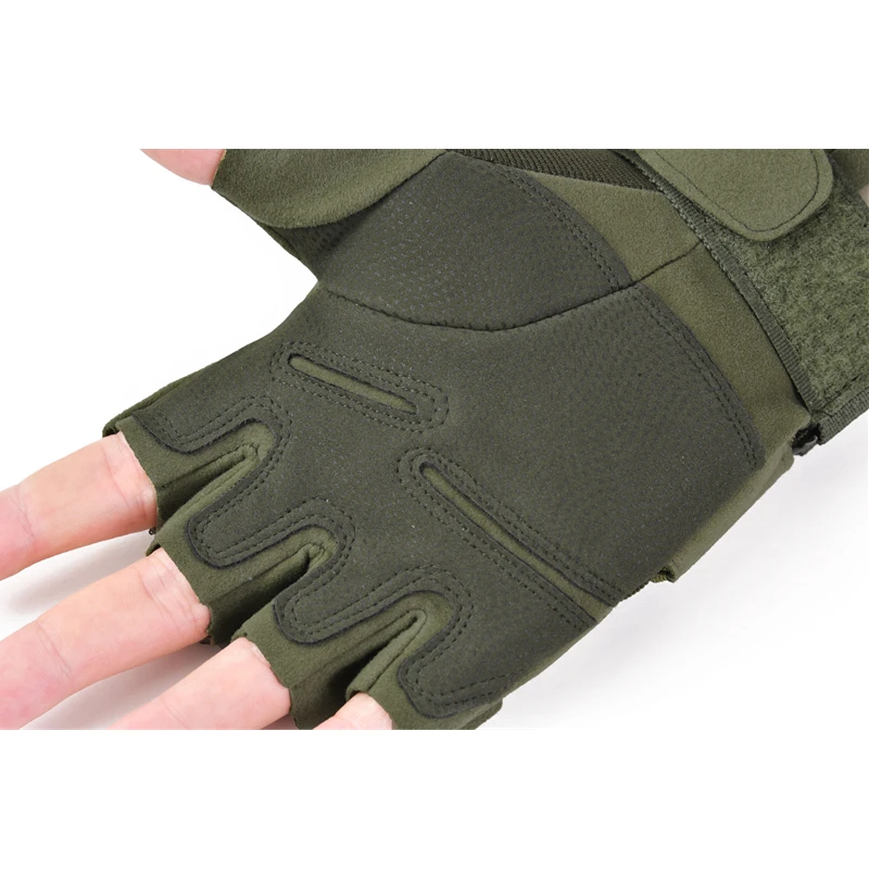 Guantes tácticos para exteriores para hombre y mujer, manoplas de medio dedo para deportes, gimnasio, Fitness, motocicleta, ciclismo, sin dedos