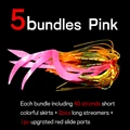 5 paquetes de color rosa