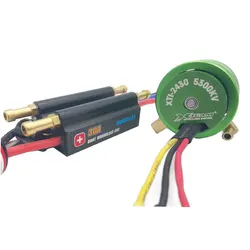 Hobbyhh 30A two-way boat ESC  2430 5300kv water jacket brushless motor are suitable for 40cm boat recommended battery 2S Li-po