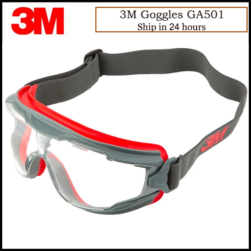 3M GA501 Goggles Windproof Sand Painted Antimist Anti-shock Dustproof Professional Safety Goggles KU003