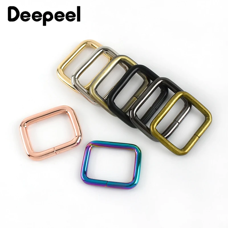 10/30 Chiếc Deepeel 25Mm Hình Chữ Nhật Khóa Kim Loại Webbing Dây Ruy-băng Khóa Túi Xách Tay Dây Đeo Kẹp Điều Chỉnh DIY phụ Kiện F4-5