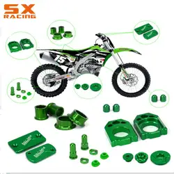 Motorcycle Axle Block Brake Fluid Reservoir Cover Engine Timing Oli Plugs Set For Kawasaki KX250F 2001-2016 KX450F 2009-2016