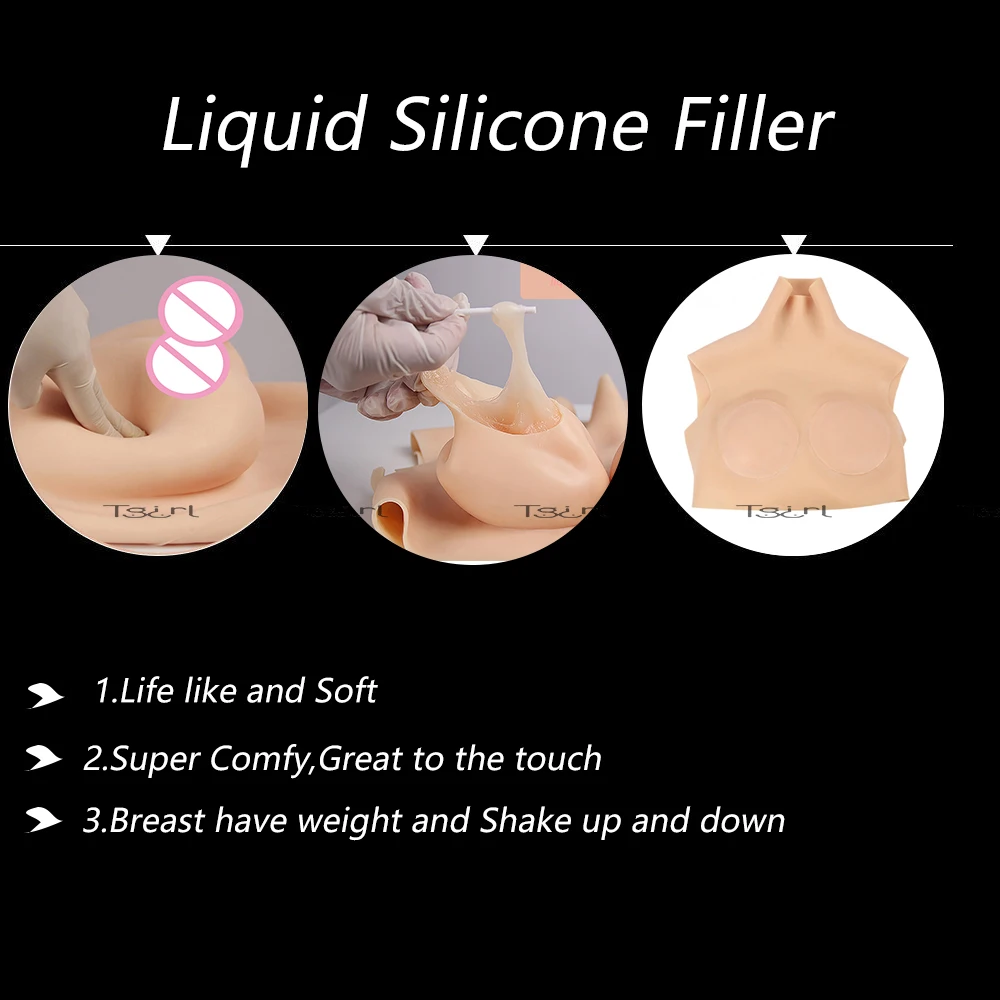 Upgrade Elastic Cotton Filled Breast Forms to Liquid Silicone Ones(This cannot be purchased separately)