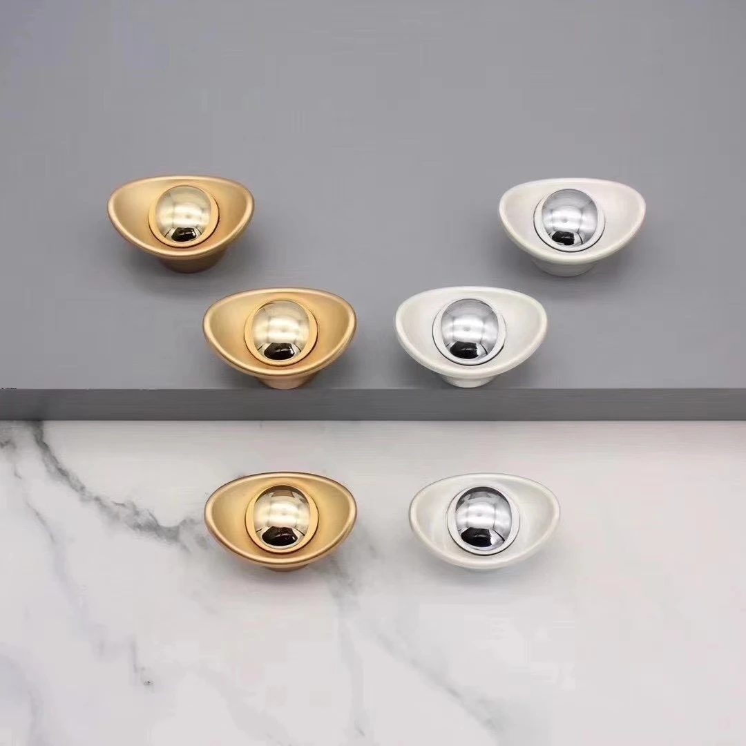 Modern Minimalist Cabinet Knobs Nordic Gold Black Kitchen Bedroom Cabinet Door Handles Drawer Knobs and Pulls Furniture Hardware