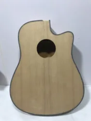 Electric Acoustic and Folk Guitar Body Made, Solid Spruce, Thin Natural Colour, High Gloss, 40 Inch, DIY, ST Bass Accessories