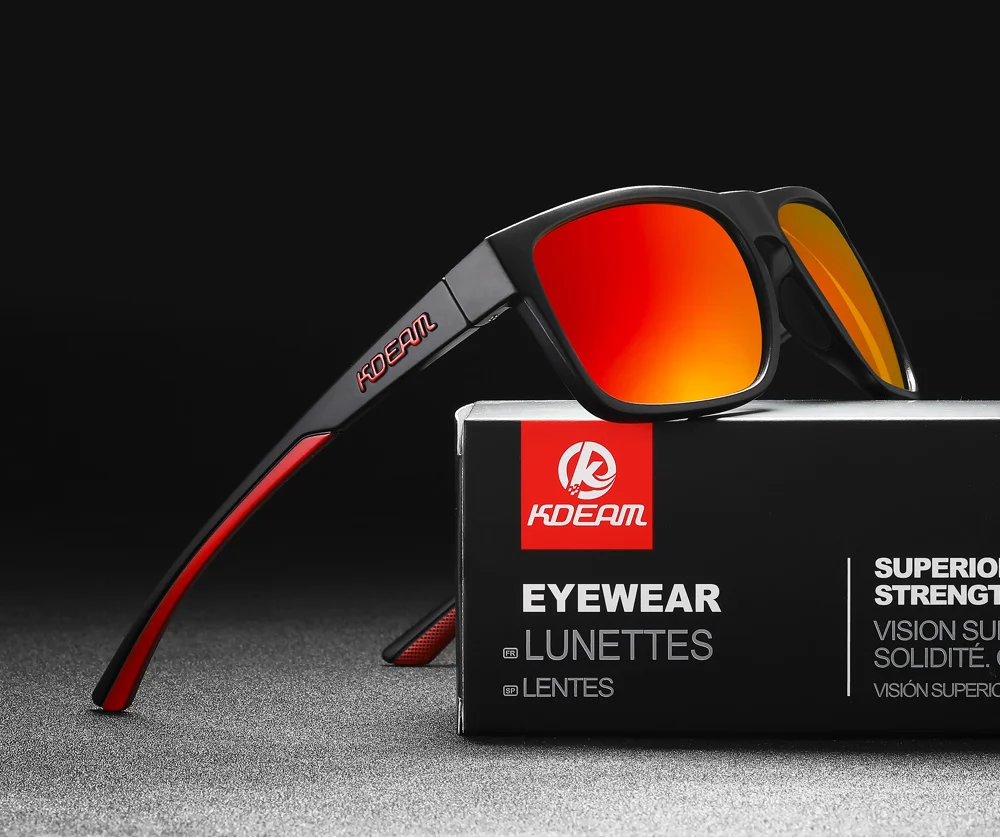 KDEAM Neue Polarisierte Sonnenbrille der Männer Platz Im Freien Photochrome Sonnenbrille Frauen Nicht-Slip Nase Pad Volle Zubehör Enthalten – Detail 20