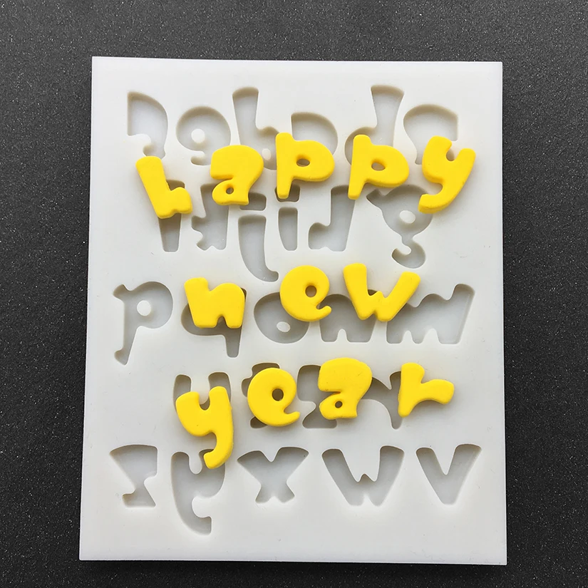 Lowercase Letters Silicone Mold Sugarcraft Fondant Cake Decorating Tools Cupcake Baking Mold