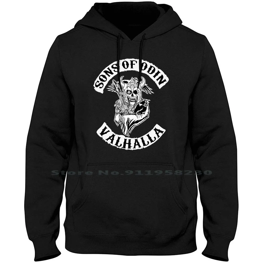 Sons Of Odin Valhalla Chapter Men Women Hoodie Sweater 6XL Big Size Cotton Illustration Popular Trend Odin Hall Son End So