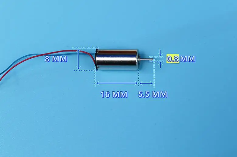 5 pz/lotto 816 motore Coreless 8mm * 16mm DC 3.7V 48000RPM motore ad alta velocità RC Drone Engine