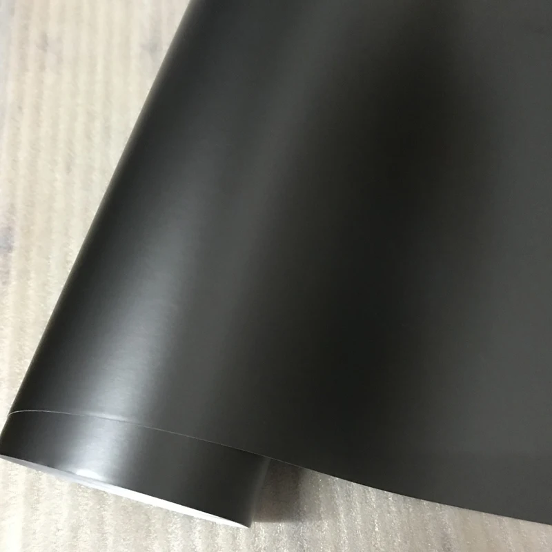 

50x300cm Matt Metallic Grey Vinyl Film Gunmetal Matte Chrome Car Wrap Foil With Air Release Adhesive Motorbike Car Sticker Decal