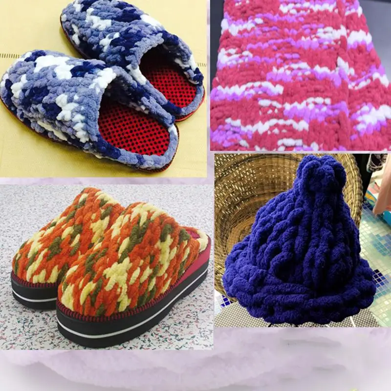 100g/Ball Soft Milk Cotton Blends Polyester Blended Chenille Wool Yarn Chunky For Hand Knitting DIY Crochet Hat Scarf Thread Fur
