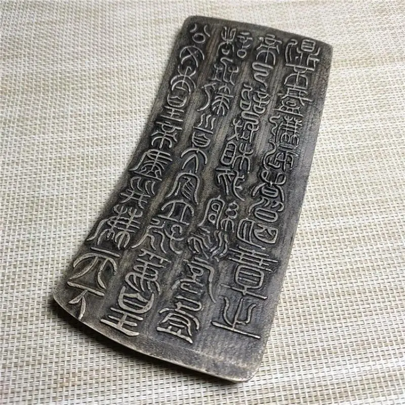 Ancient Antique Archaize Cupronickel Silver Plated Silver Block Lettering Template Collection Ornaments Decoration