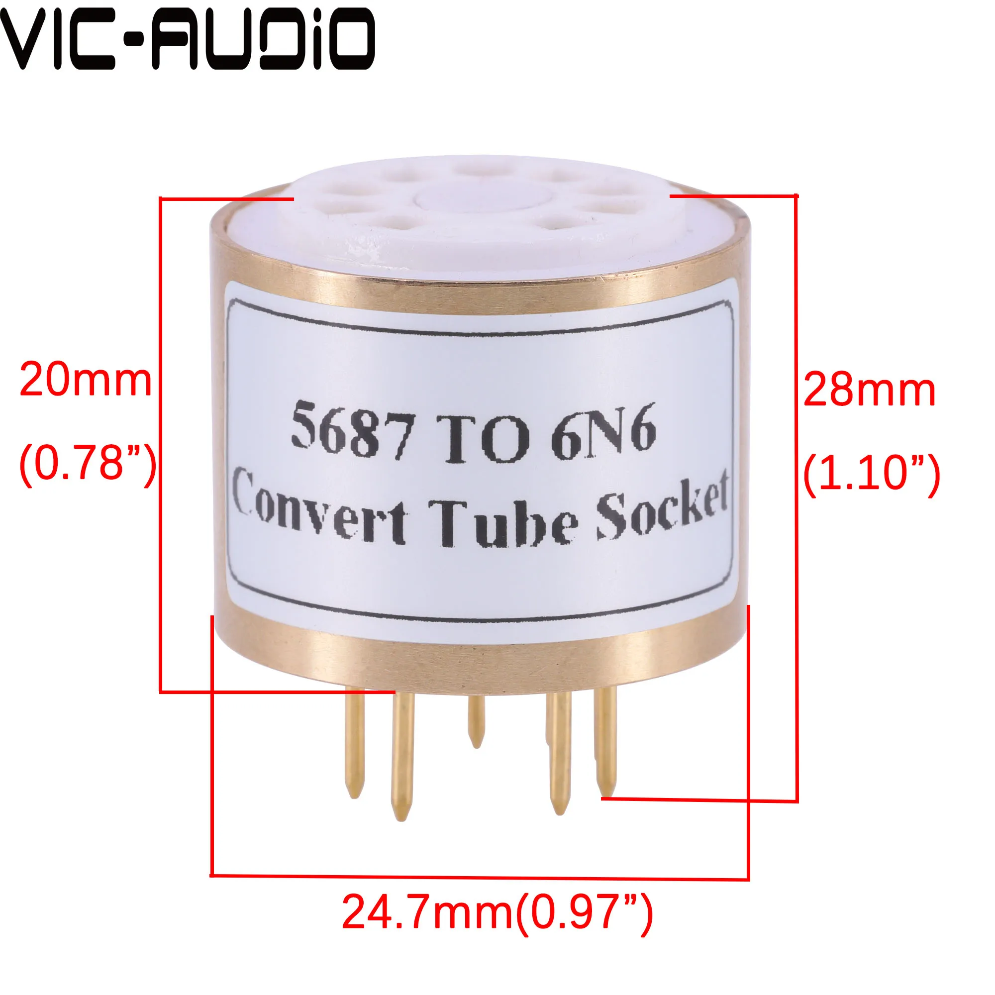 1PC 5687 Để 6N6 6N2 E88CC 6922 6DJ8 Ống Chân Không Khuếch Đại 9Pin Để 9Pin Ống Âm Thanh HIFI Ống Chân Không bộ Chuyển Đổi Ổ Cắm Chuyển Đổi