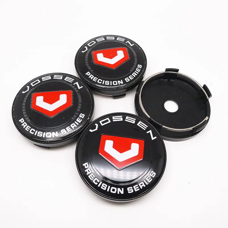 60mm Vossen Precision Series Wheel Center Hub Cap Car Styling Emblem Badge Auto Rims Cover Accessories